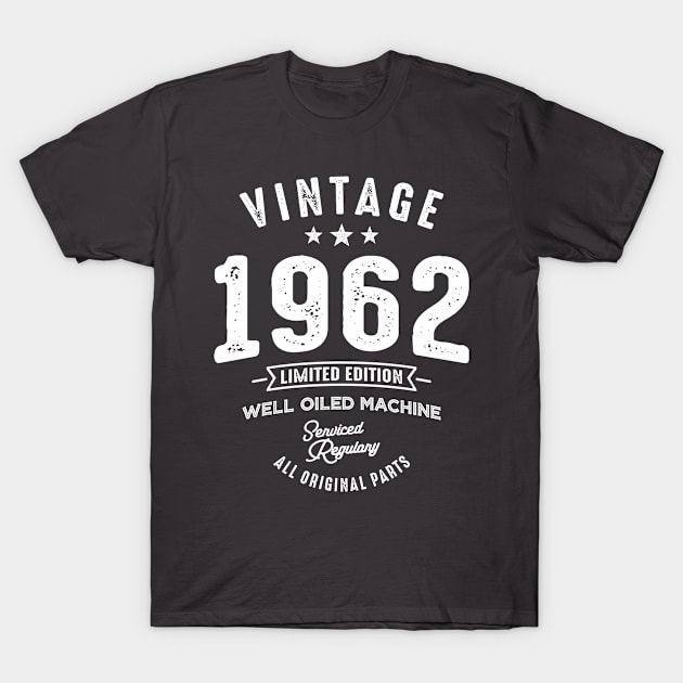 Vintage Born in 1962 - 60th Birthday Retro Classic T-Shirt by cidolopez